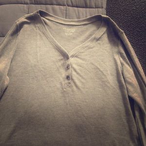 Time and Tru Gray Henley